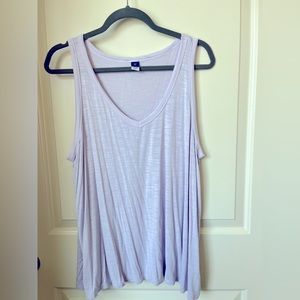 Old Navy Luxe V neck swing tank size XL in lilac.